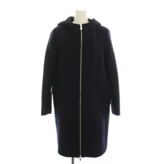 ユナイテッドアローズ UNITED ARROWS フードジップコート ロング アウター 36 紺 ネイビー 1525-147-3552 /YM