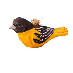 鳥の木彫りのオブジェ 置物 鳥の彫刻 北欧 インテリア (pont du monde) (22) [22]