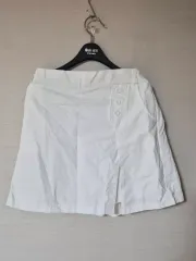 白Aラインミニスカート