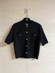 ツイード半袖カーディガン