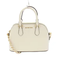 マイケルコース MICHAEL KORS 2WAY ショルダーバッグ ハンドバッグ レザー ワンカラー ロゴ 白 ホワイト /BB