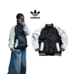 アディダス 00s ジャパン ビックロゴ オールドスクール サテン スタジャン アウター ジャケット