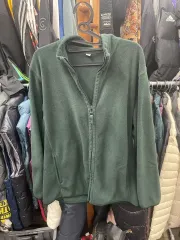 ユニクロ 濃い緑色 起毛 フルジップアップ XL