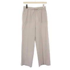 セオリーリュクス theory luxe 23SS スラックスパンツ イージー ウエストゴム 麻 リネン 40 ライトグレー /BB