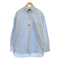 ノーティカ NAUTICA TOO BIG SHIRT シャツ XXL サックス ブルー 長袖 ボタンダウンカラー 223-1016 /YM