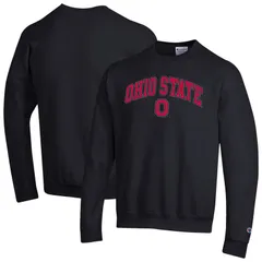 チャンピオン メンズ トップス Tシャツ スウェット ロゴ MensChampion Black Ohio State Buckeyes Arch Over Logo Pullover Sweatshirt Osu Black ブラック