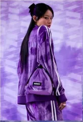 新品) NERDY パープル ベロア ジップアップ トラックジャージ ジャケット