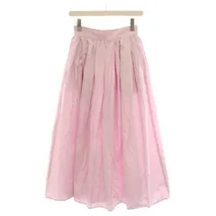 アンクレイヴ uncrave 24SS フレアスカート ギャザー ロング 0 ピンク /YM