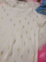 GAP(ギャップ) 白 パイナップル 半袖 Tシャツ m