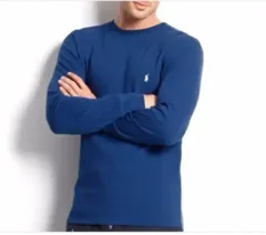 ポロラルフローレン ブルー 長袖 Tシャツ 2XL