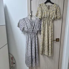 小花柄ロングワンピース (PURPLE/YELLOW) まとめ