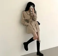 ダブル トレンチ ONE PIECE コート