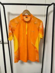 モンベル オレンジ色 機能性 長袖Tシャツ 1084