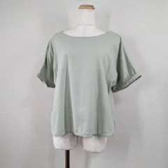 アーバンリサーチ リネン混 ドルマンカットソー F グリーン 麻 涼感 ゆったり チュニック プルオーバー きれいめ ナチュラル 緑