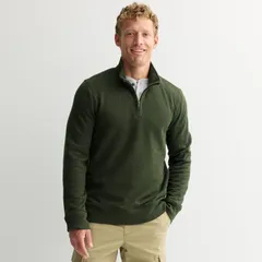 ソノマ メンズ アウター ニット・セーター ハーフジップ フリース Mensonoma Goods For Life Sweater Fleece Quarter Zipullover Pineのサムネイル