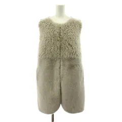 アルアバイル allureville 23AW フェイクファーコンビニットジレ ベスト 2 グレー 202320-16-090-94-020 /KU