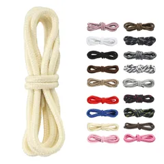 【即日発送】100cm 120cm シューレース 140cm 160cm 4mm幅 丸紐 ブーツ用 靴紐 Shoelaces 靴ひも 2足分(4本) 適合登山靴、ブーツ、作業靴、カジュアルシューズ