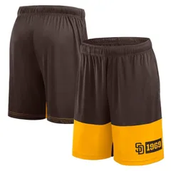 ファナティクス メンズ ボトムス ハーフパンツ・ショーツ ショートパンツ Mens Fanatics Brown San Diego Padres Best of the Best Shorts Pad Brown ブラウン