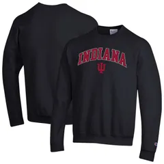 チャンピオン メンズ トップス Tシャツ スウェット ロゴ MensChampion Black Indiana Hoosiers Arch Over Logo Pullover Sweatshirt Ind Black ブラック