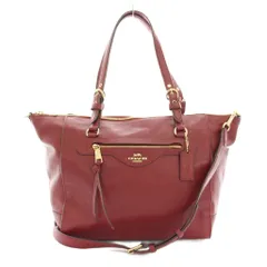 コーチ COACH クリオキャリーオール トートバッグ ハンドバッグ ショルダーバッグ 2way レザー 赤 レッド C5690 /YT