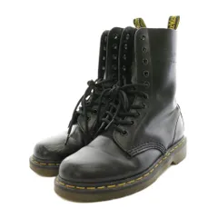 ドクターマーチン DR.MARTENS 1490 10ホールブーツ ショートブーツ レザー 箱付き UK4 黒 ブラック 10092001 /YT