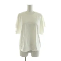 セオリー Theory 25SS WOOSTER CREPE KNIT BAT WING TOP J カットソー プルオーバー 半袖 L ホワイト 5101732 /NQ