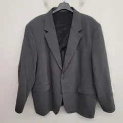 125/5XL/44 inch バイ ウール 季節の変わり目 スーツ セットアップ (秋冬用)