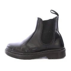 ドクターマーチン DR.MARTENS 2976 MONO チェルシーブーツ サイドゴア ショート 厚底 レザー 切替 UK5 黒 ブラック /BB