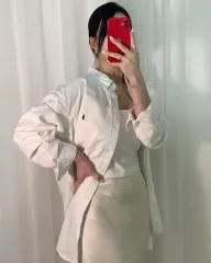 ポロ クラシックフィット 白 シャツ