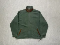 NYC フォレスト グリーン フリース ジップアップ J04155