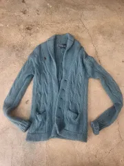 ポロラルフローレン ケーブルニット カーディガン ブルー