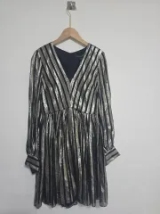 ジルスチュアート JILLSTUART GOLD メタル ストライプ ONE PIECE 85 S