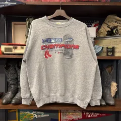 00s リー MLB ボストン レッドソックス WORLD SERIES Champion スウェットシャツ N789