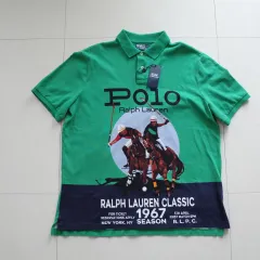 新品 POLO RALPH LAUREN ポロラルフローレン 1967 NEW YORK ポロチーム PK カラーTシャツ L