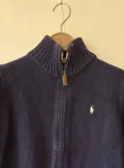 ポロラルフローレン キッズ ジップアップカーディガン M(10-12)