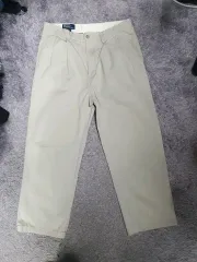 ポロ ラルフローレン コットン パンツ チノ パンツ ツータック ベージュ 33