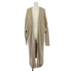 ミューズ ドゥーズィエム クラス MUSE de Deuxieme Classe ニット カーディガン 長袖 ロング シルク リネン F ベージュ 20080500422010 /BM