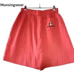 ●棚番号Q-3 Munsingwear マンシングウェア キュロット　ストライプ　　サイズ13 ショーツ ショートパンツ　ゴルフ　GOLF ゴルフウエア