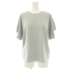 セオリー Theory 25SS WOOSTER CREPE KNIT BAT WING TOP J ニット カットソー 薄手 半袖 L ライトグレー 01-5101732-715-906 /HN