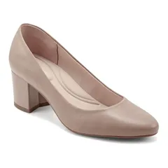 イージースピリット レディース シューズ パンプス ヒール Easy Spirit Cosma EFlex Womens Block Heel Pumps Naturalのサムネイル