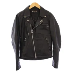 クールスキャット】ブラックレザーシングルライダースジャケット 中古・古着通販】COOL SCAT (クールスキャット) ダブルライダース