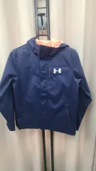 UNDER ARMOUR アンダーアーマー ネイビー フード ウィンドブレーカー ジュニア ジャケット
