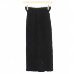 トゥデイフル TODAYFUL 24AW シャギーニットスカート Shaggy Knit Skirt タイトスカート イージー マキシ ロング 36 黒 ブラック 12420805 /HN