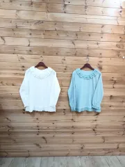 レディース ファッション 春 秋 コットン レイ Tシャツ