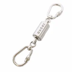 グッチ GUCCI ダブルフックキーホルダー キーリング カラビナ シルバー /TK ■OH