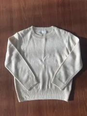 ザラ アイボリー ラウンドニット