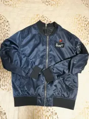 状態良し フランクストーン ネイビー ブルゾン MA-1ジャケット ウィンドブレーカー 90