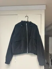 ザラ クロップド ブルゾン ブラック L