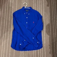 中古 / POLO RALPH LAUREN(ポロラルフローレン) メンズ スリムフィット リネン シャツ S