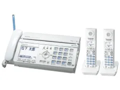 【中古】「非常に良い」パナソニック おたっくす デジタルコードレスFAX 子機2台付き ホワイト KX-PW521XW-Wのサムネイル